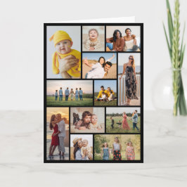 Tarjeta Crea tu propio collage de 12 fotos