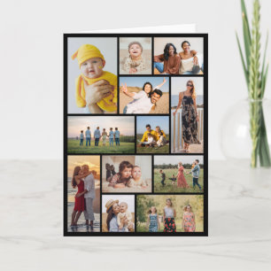 Tarjeta Crea tu propio collage de 12 fotos