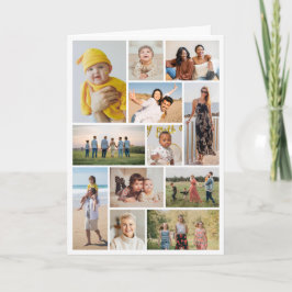Tarjeta Crea tu propio collage de 12 fotos