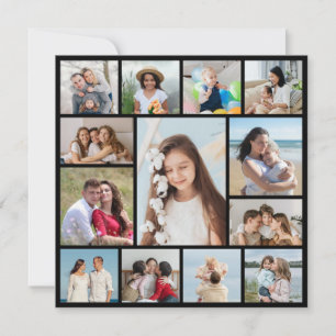 Tarjeta Crea tu propio collage de 13 fotos