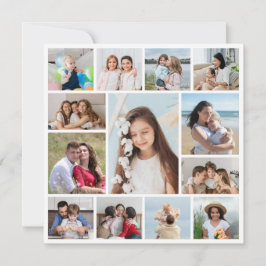 Tarjeta Crea tu propio collage de 13 fotos