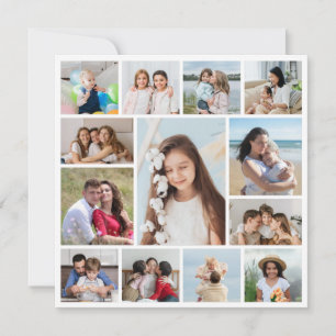 Tarjeta Crea tu propio collage de 13 fotos