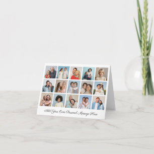Tarjeta Crea tu propio collage de 15 fotos, añade tu salud