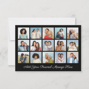 Tarjeta Crea tu propio collage de 15 fotos, añade tu salud