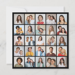 Tarjeta Crea tu propio collage de 25 fotos
