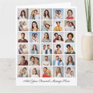 Tarjeta Crea tu propio collage de 30 fotos, añade tu salud