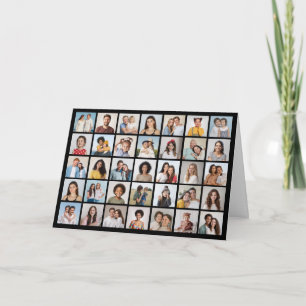 Tarjeta Crea tu propio collage de 35 fotos