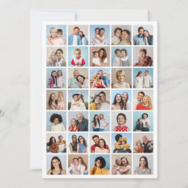 Tarjeta Crea tu propio collage de 35 fotos