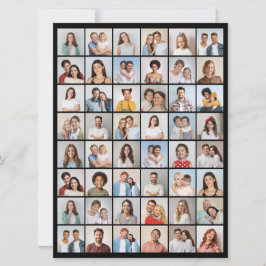 Tarjeta Crea tu propio collage de 48 fotos