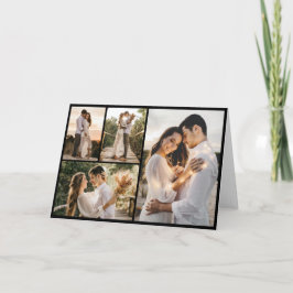 Tarjeta Crea tu propio collage de 4 fotos