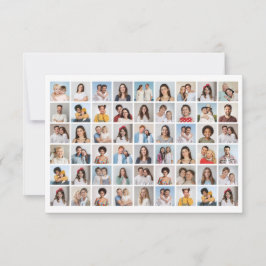 Tarjeta Crea tu propio collage de 54 fotos