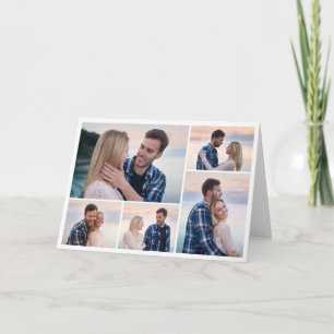 Tarjeta Crea tu propio collage de 5 fotos