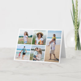 Tarjeta Crea tu propio collage de 5 fotos