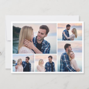 Tarjeta Crea tu propio collage de 5 fotos