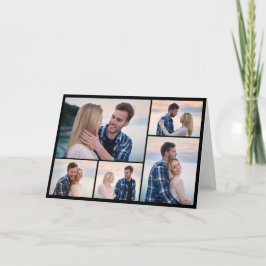 Tarjeta Crea tu propio collage de 5 fotos