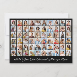 Tarjeta Crea tu propio collage de 60 fotos, añade tu salud