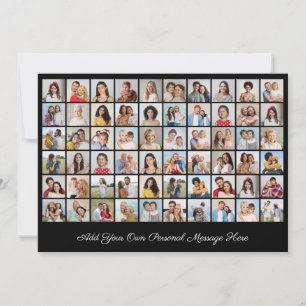 Tarjeta Crea tu propio collage de 60 fotos, añade tu salud