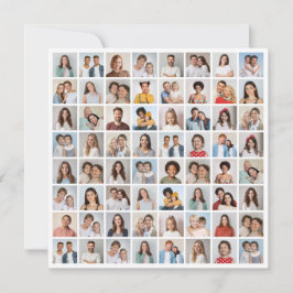 Tarjeta Crea tu propio collage de 64 fotos