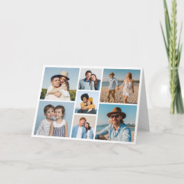 Tarjeta Crea tu propio collage de 7 fotos