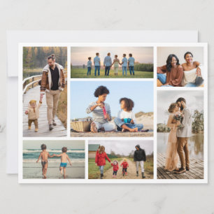 Tarjeta Crea tu propio collage de 7 fotos