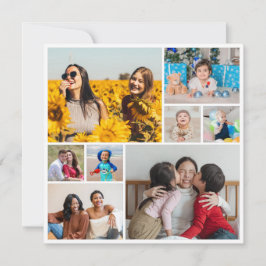 Tarjeta Crea tu propio collage de 8 fotos