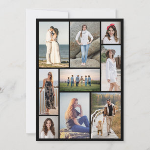 Tarjeta Crea tu propio collage de 9 fotos