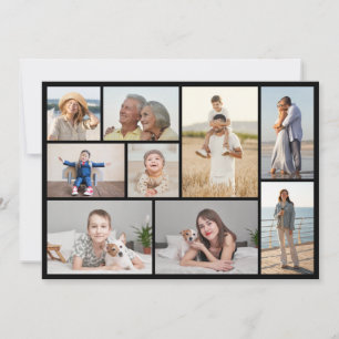 Tarjeta Crea tu propio collage de 9 fotos