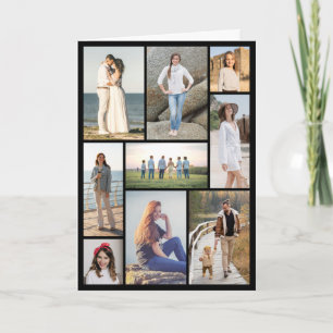 Tarjeta Crea tu propio collage de 9 fotos