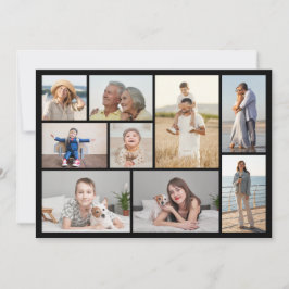Tarjeta Crea tu propio collage de 9 fotos