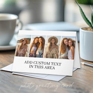 Tarjeta Crea Tu Propio Collage de Fotos 4 Imágenes