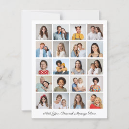 Tarjeta Crea tu propio Collage de fotos de 20 añada tu sal
