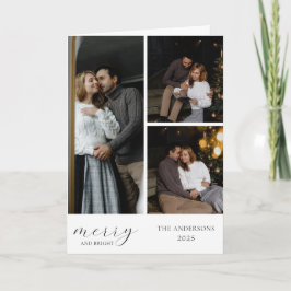 Tarjeta Crea tu propio Collage de fotos de saludo doblado