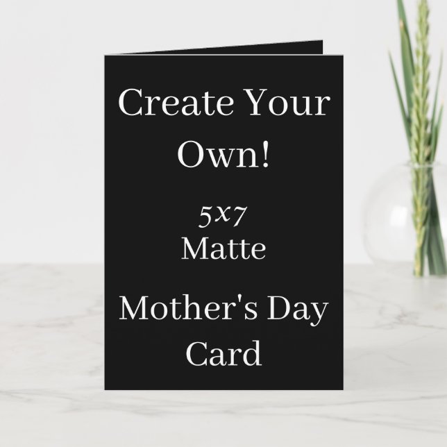 Tarjeta Crea tu propio Día de Madre Negra (Anverso)
