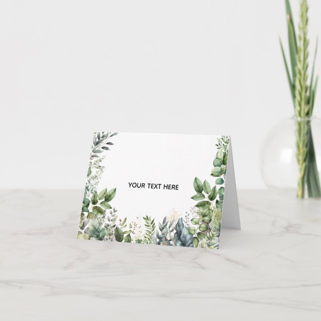 Tarjeta Crea tu propio diseño botánico (Anverso)