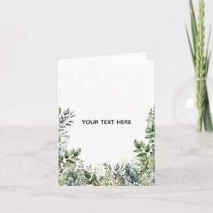 Tarjeta Crea tu propio diseño botánico