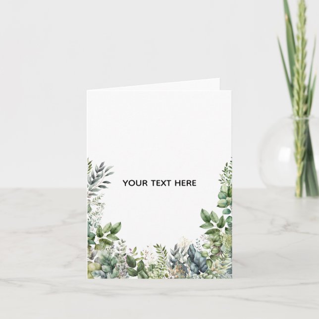 Tarjeta Crea tu propio diseño botánico (Anverso)