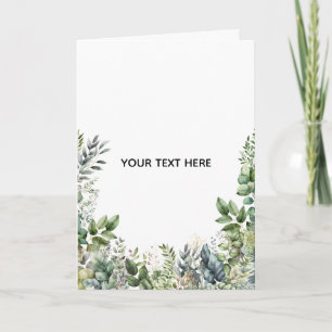 Tarjeta Crea tu propio diseño botánico