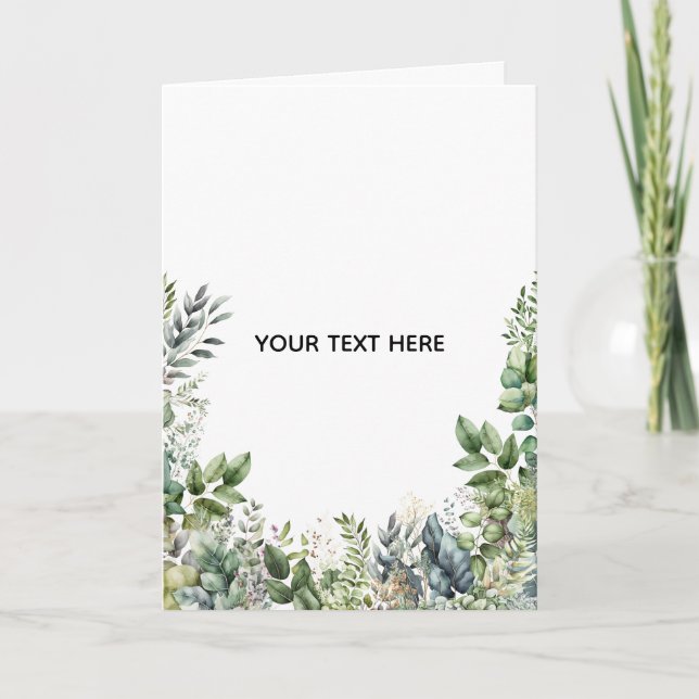 Tarjeta Crea tu propio diseño botánico (Anverso)