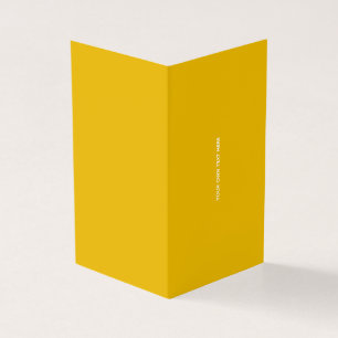 Tarjeta Crea tu propio diseño personalizado amarillo