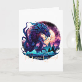 Tarjeta Crea tu propio dragón de agua kraken mítico