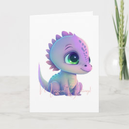 Tarjeta Crea tu propio dragón morado