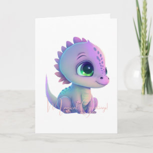 Tarjeta Crea tu propio dragón morado