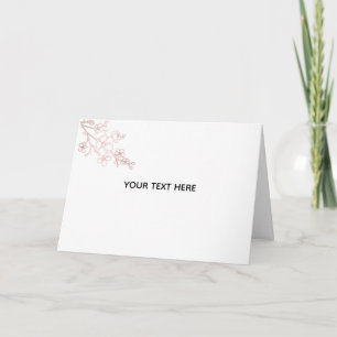 Tarjeta Crea tu propio elegante blanco