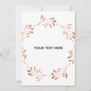 Tarjeta Crea tu propio elegante blanco