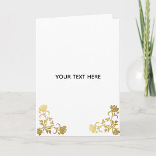 Tarjeta Crea tu propio elegante dorado