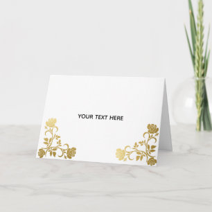Tarjeta Crea tu propio elegante dorado