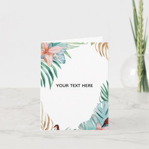 Tarjeta Crea tu propio elegante dorado blanco