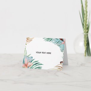 Tarjeta Crea tu propio elegante dorado blanco