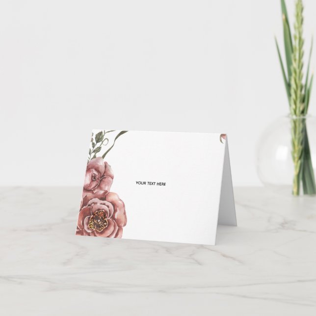 Tarjeta Crea tu propio floral  (Anverso)