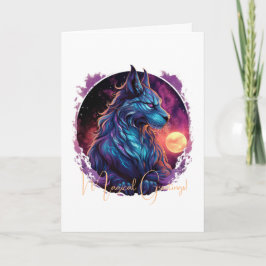 Tarjeta Crea tu propio gato salvaje sith mítico